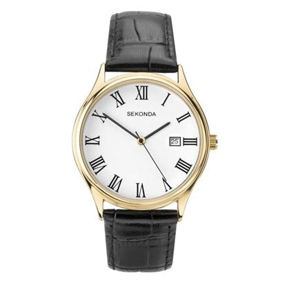 Gents Sekonda Watch with Black Strap