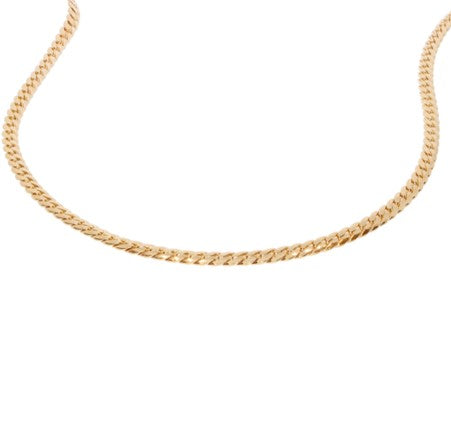 Burren 18ct Gold plated 45cm curb link necklet