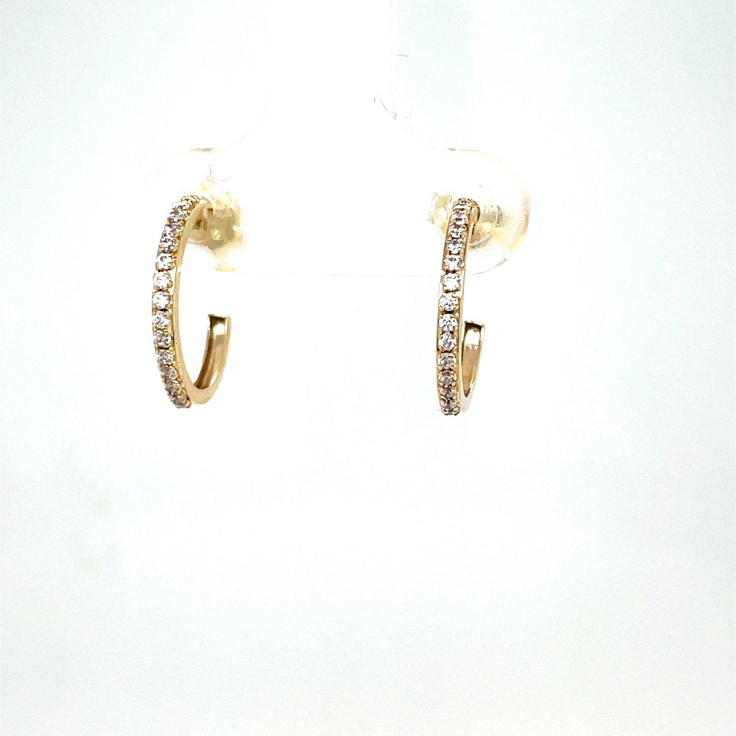 9CT Cubic Zirconia Huggie Earring