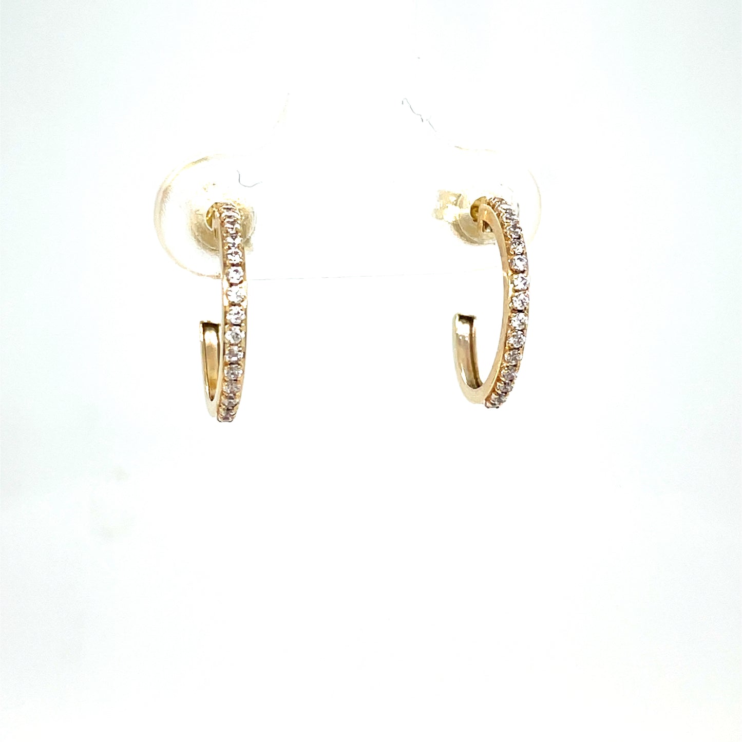 9CT Cubic Zirconia Huggie Earring