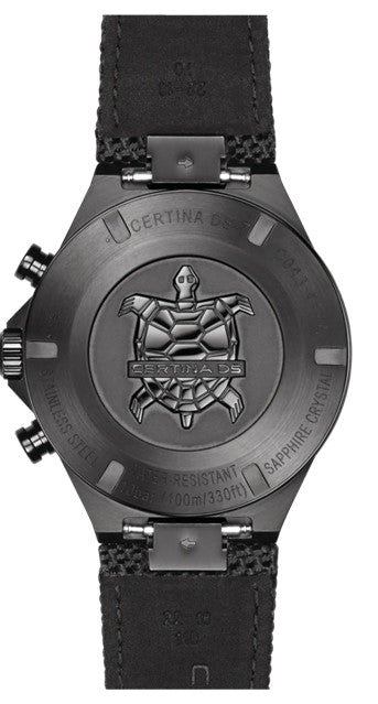 Gents Certina DS-7 Chronograph Watch with Black Dial