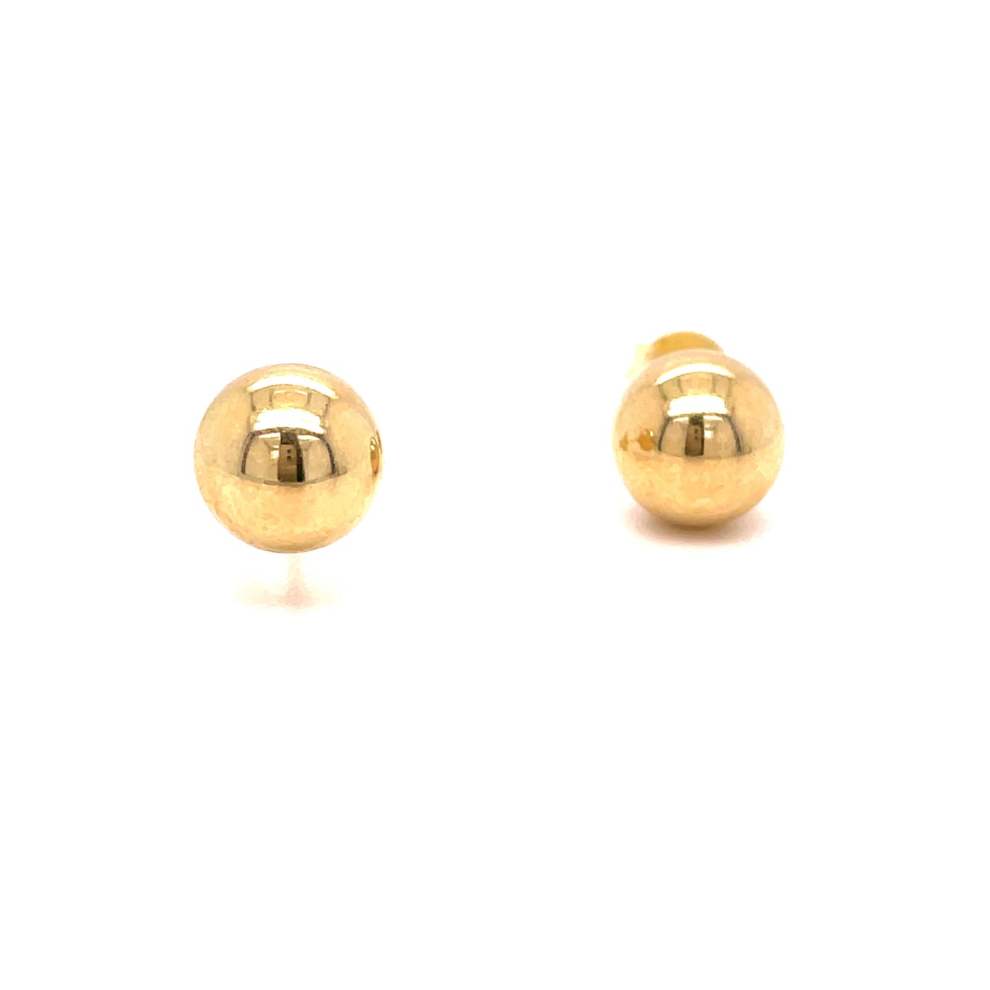 9ct Yellow Gold 8mm Ball Stud Earrings