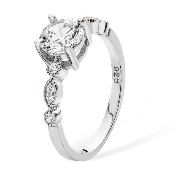 Sil ring cz sol cz fncy sh