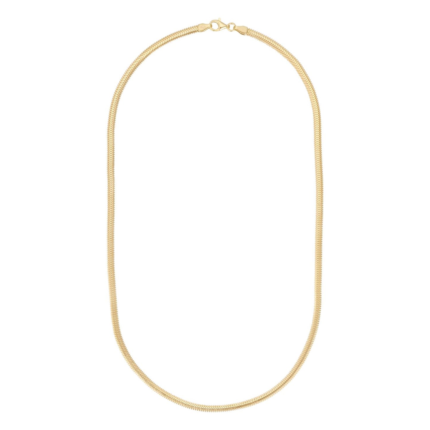 10ct Yellow Gold Flat Herringbone Necklet