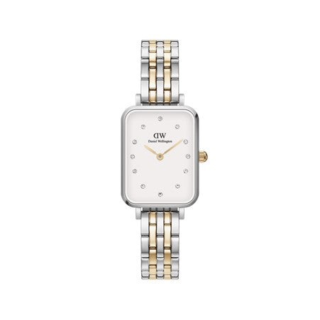 Ladies Daniel Wellington Quadro Lumine 5-link White Dial