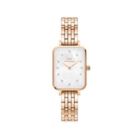 Ladies Daniel Wellington Quadro Lumine Melrose Mother Of Pearl Dial