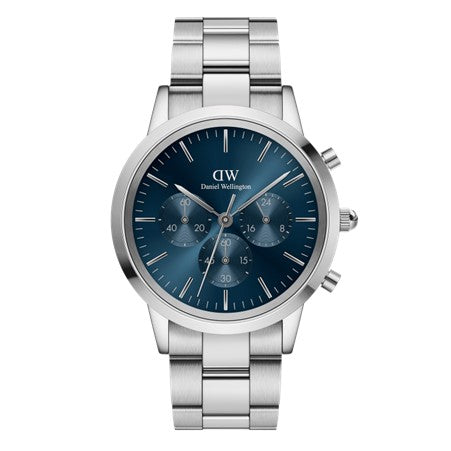Gents Daniel Wellington Iconic Chrono Arctic Blue Dial