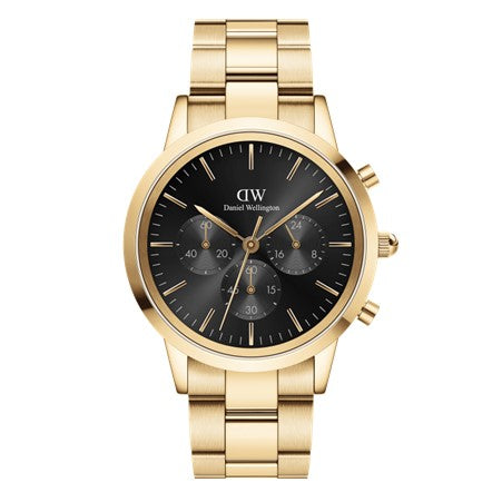 Gents Daniel Wellington Iconic Chrono Black Dial