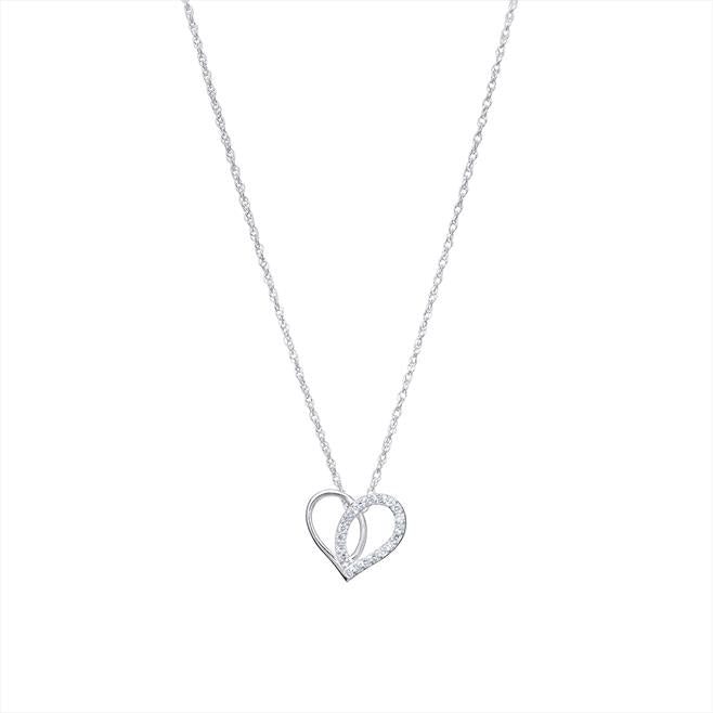 Sterling Silver Cubic Zerconia 16'' Necklet