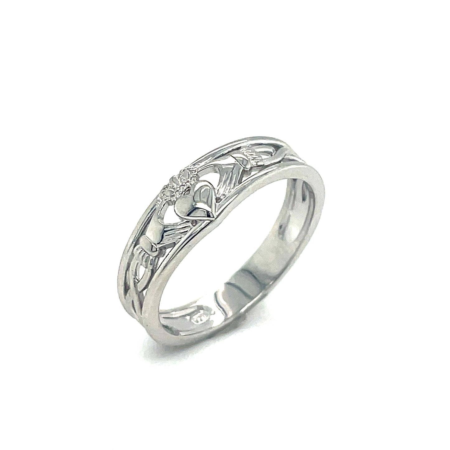 Sil Ring Gts Claddagh Band