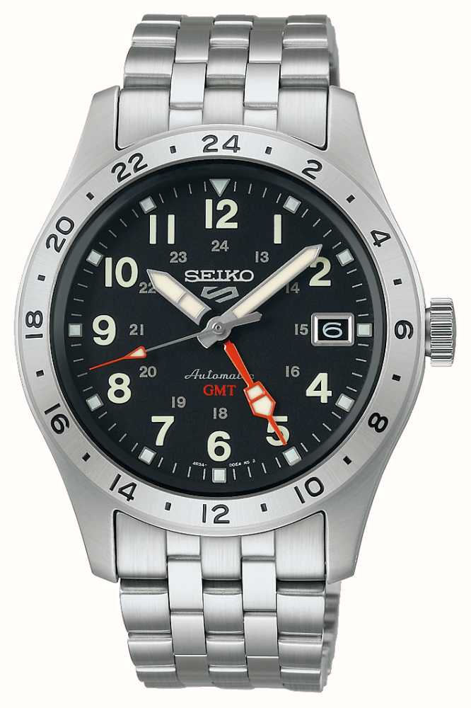 Seiko 5 Field GMT 39mm Black Dial
