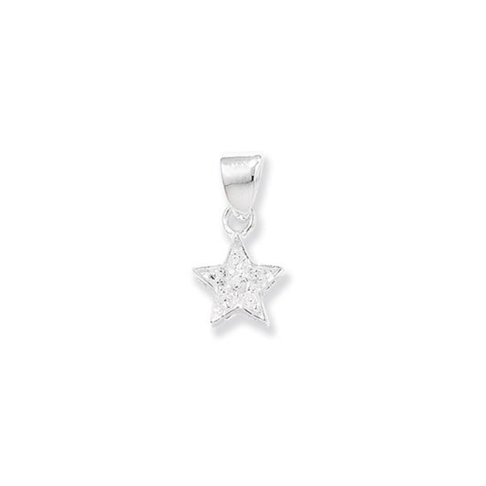 Sterling Silver Cubic Zirconia Star Pendant