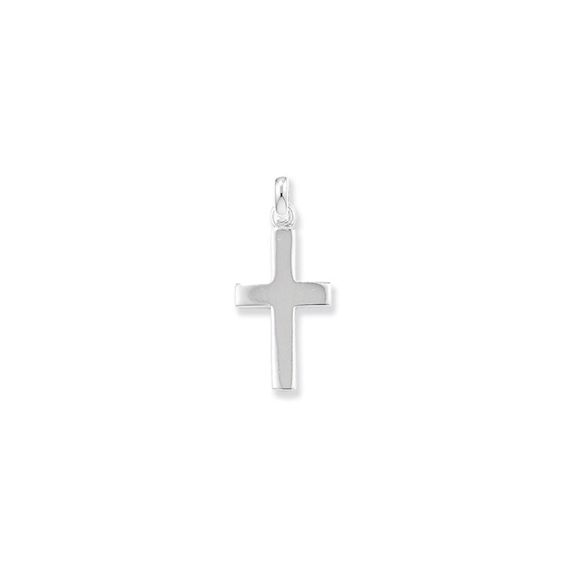Sterling Silver Plain Cross Pendant 20x11