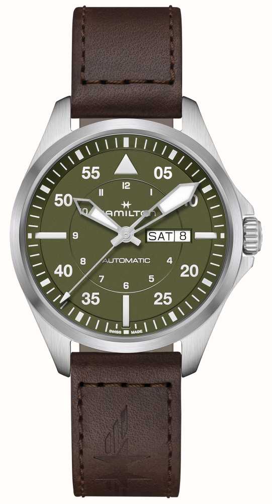 Hamilton Khaki Aviation Pilot Green Dial Automatic