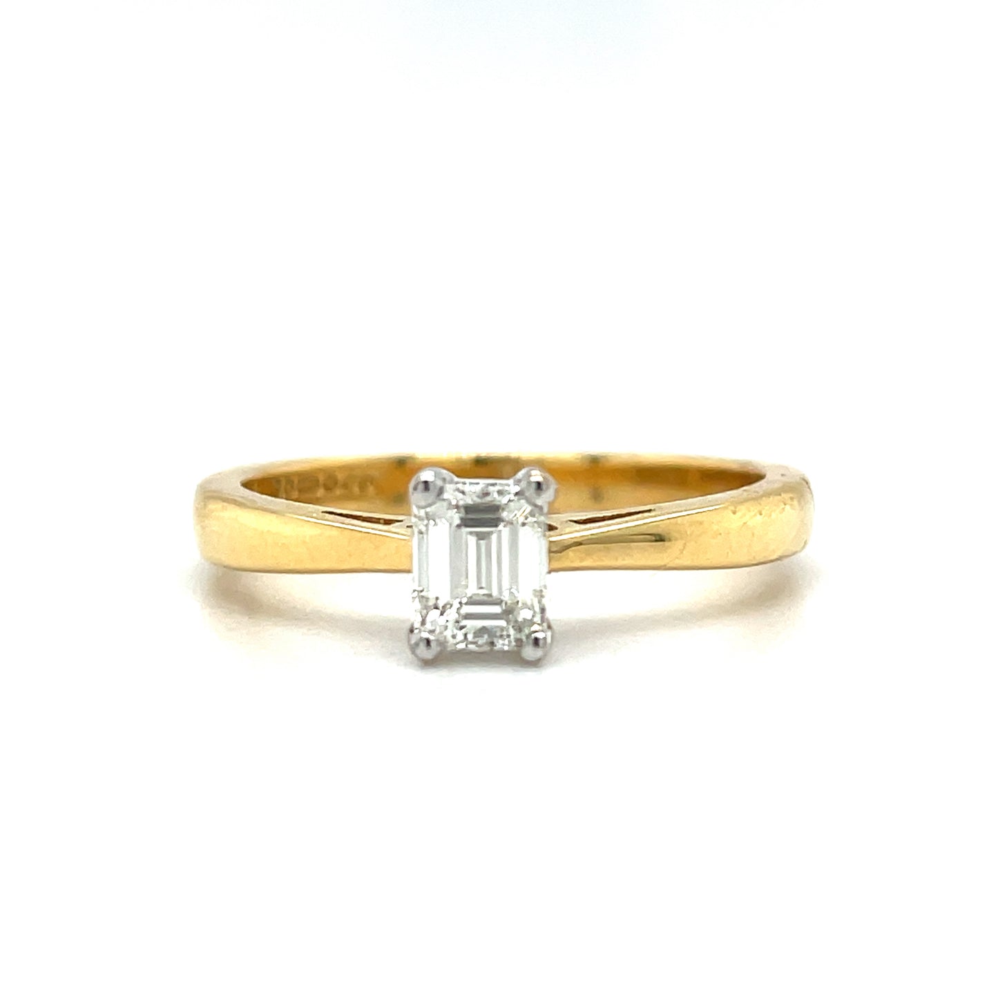 18ct Brilliant Cut Solitaire Diamond Ring .40ct