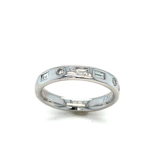 18ct White Gold Six Stone Eternity Diamond Ring