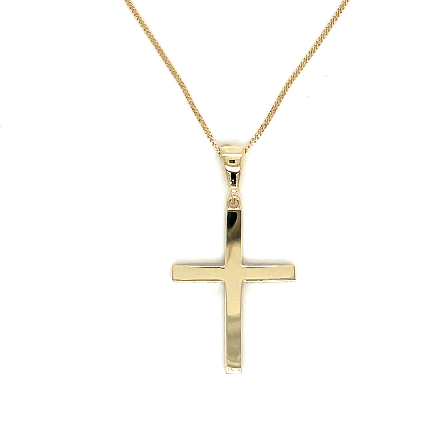 9ct Yellow Gold Polished Cross Pendant