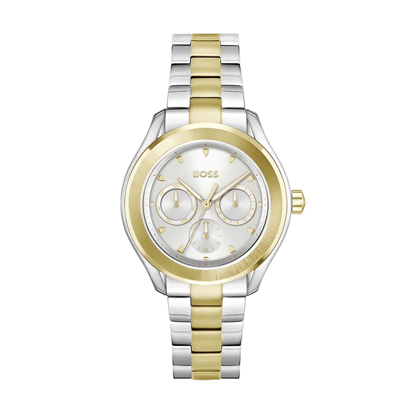 Ladies Two Tone Hugo Boss Lida Round Chronograph Watch