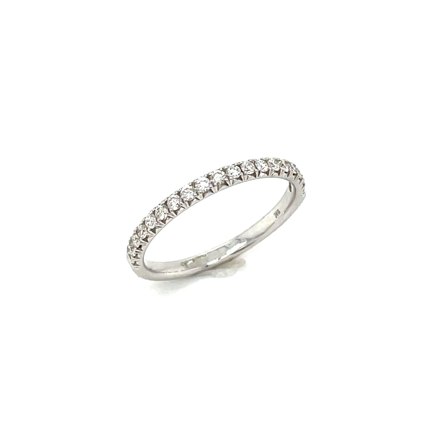 9ct White Gold Eternity Claw Set Diamond Ring .33ct