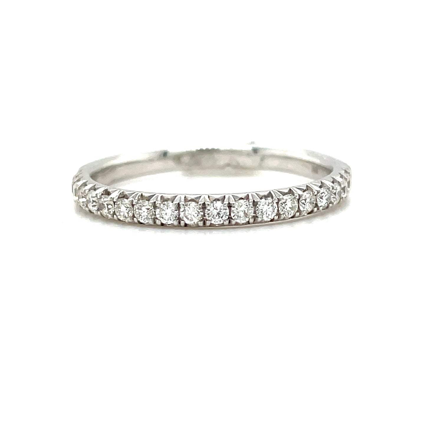 9ct White Gold Eternity Claw Set Diamond Ring .33ct