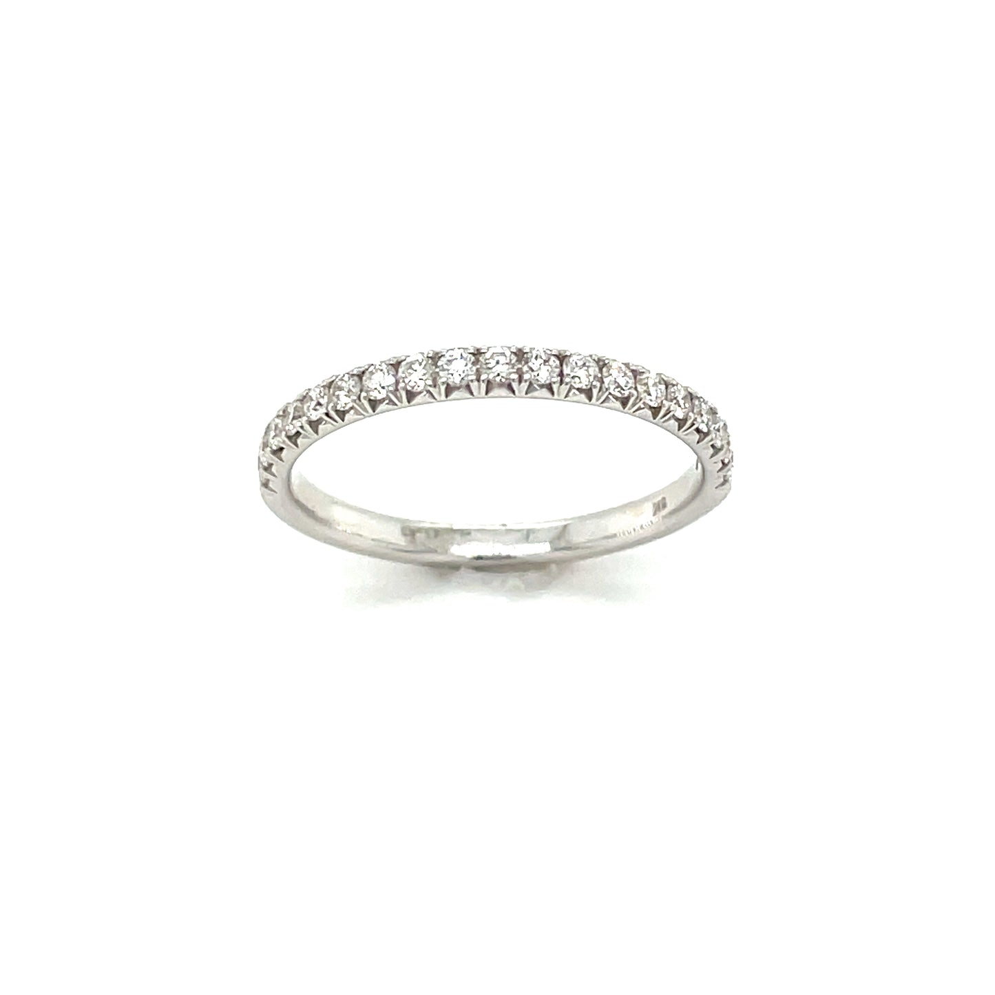 9ct White Gold Eternity Claw Set Diamond Ring .33ct
