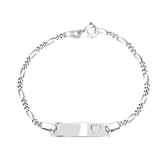 Sterling Silver Kids ID Bracelet