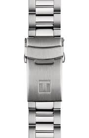 Gents Stainless Steel Tissot Seastar Powermatic With Blue Dial and Date