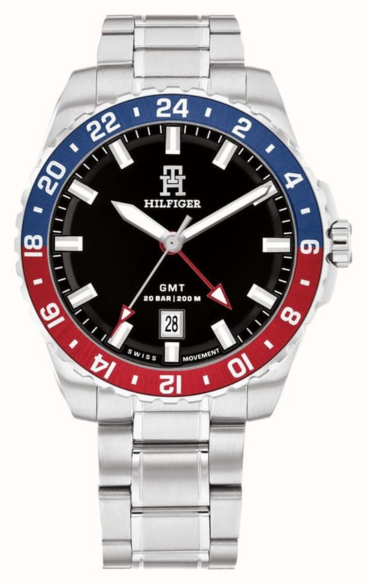 Tommy Hilfiger TH85 GMT Black Dial