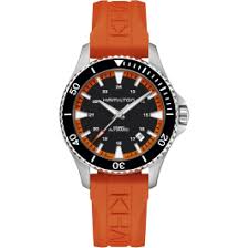 Gents Hamilton Khaki Scuba Automatic Orange Watch