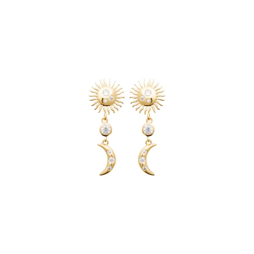 Burren 18ct Gold Plated Universal Beauty Earrings
