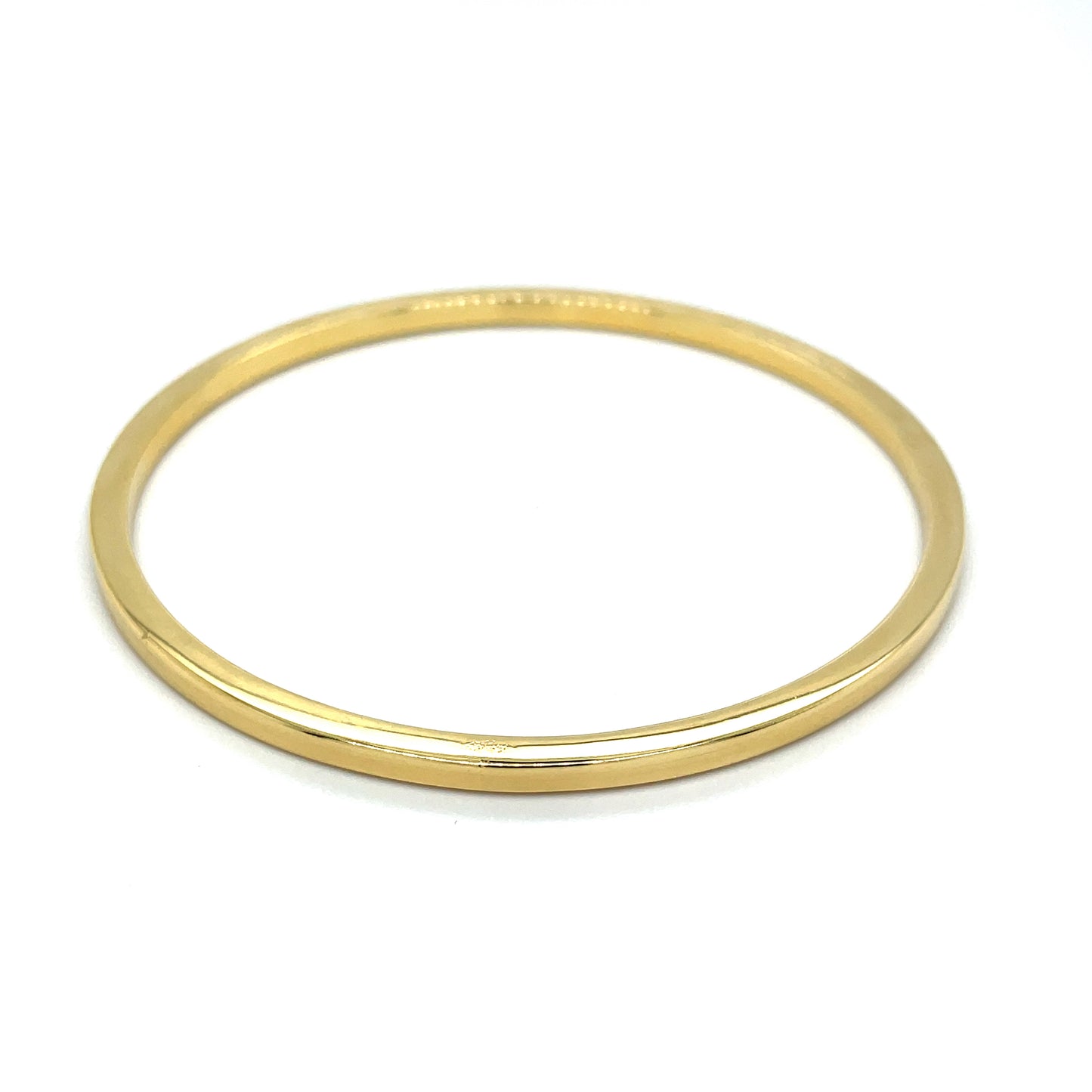 Bronzallure Gold Plated Squared Bangle