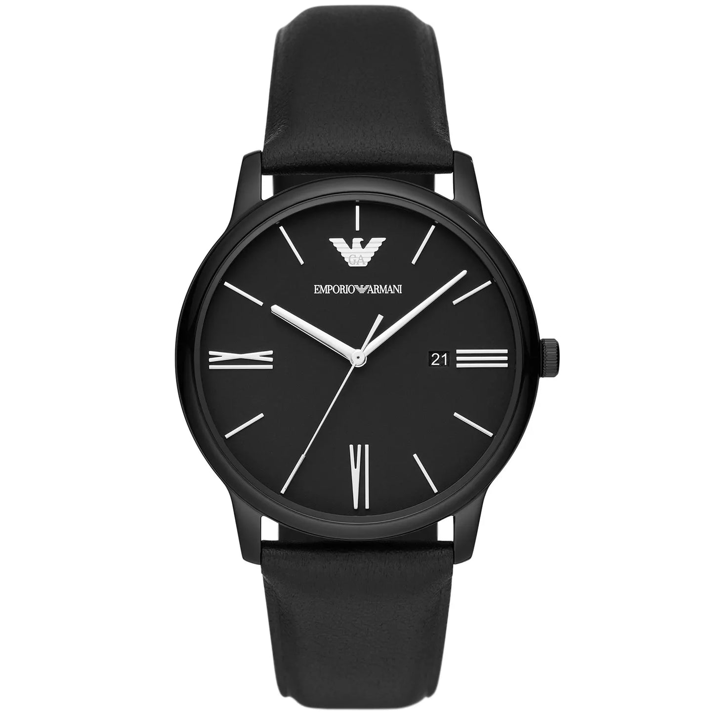 Armani Minimalist Black Dial