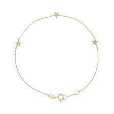 9ct 3 Star Polished Bracelet
