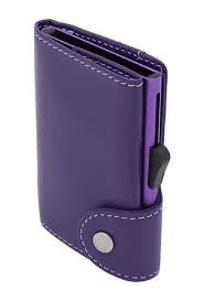 C-Secure Leather Wallet In Purple Orchidea