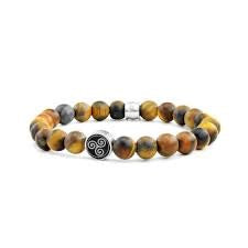Frank 1967 Beaded Tiger's Eye Bracelet