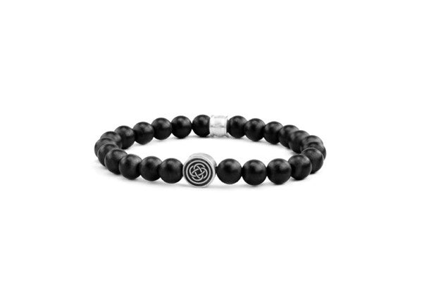 Frank 1967 Beaded Black Agate Bracelet