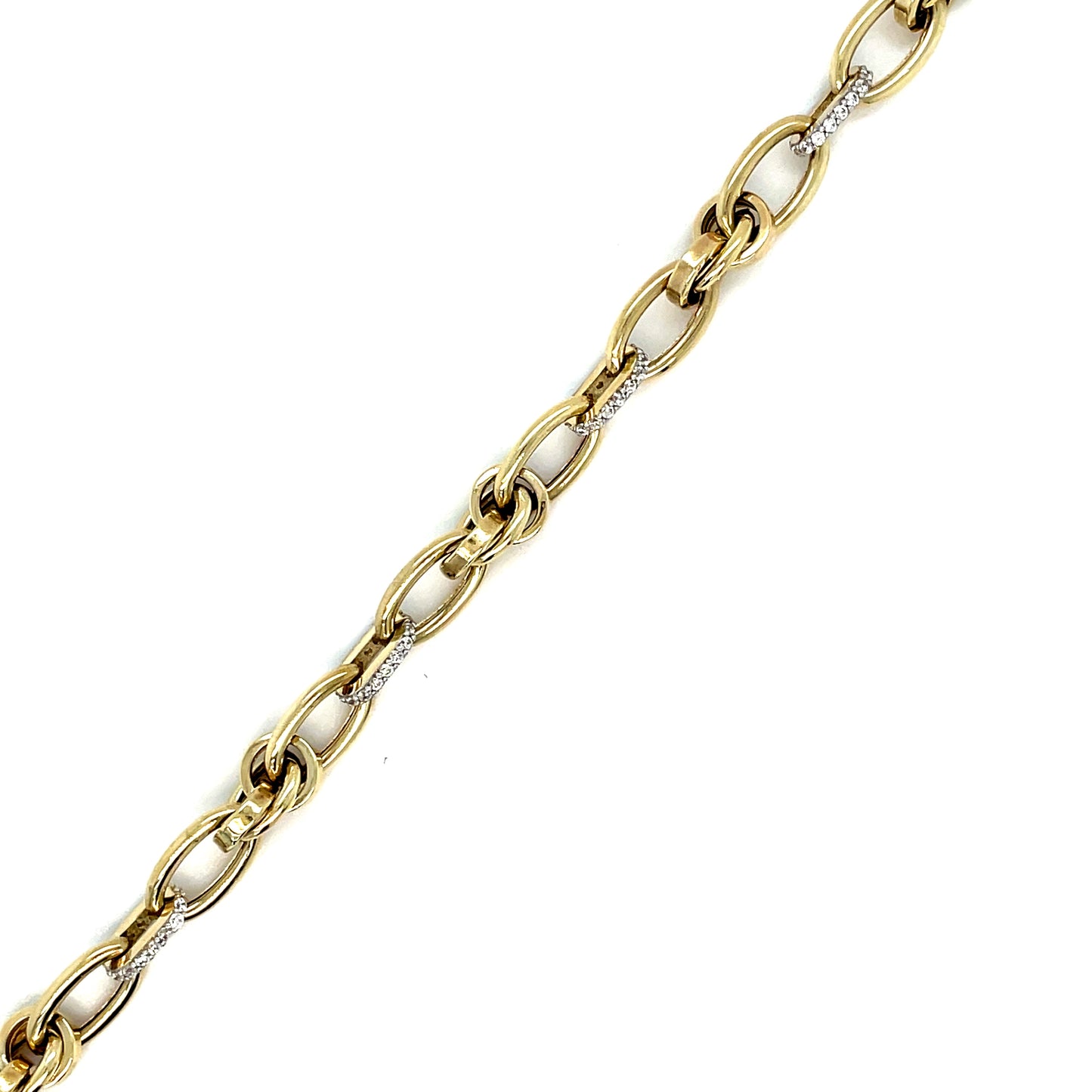 9ct Polished Cubic Zirconia Knot Bracelet