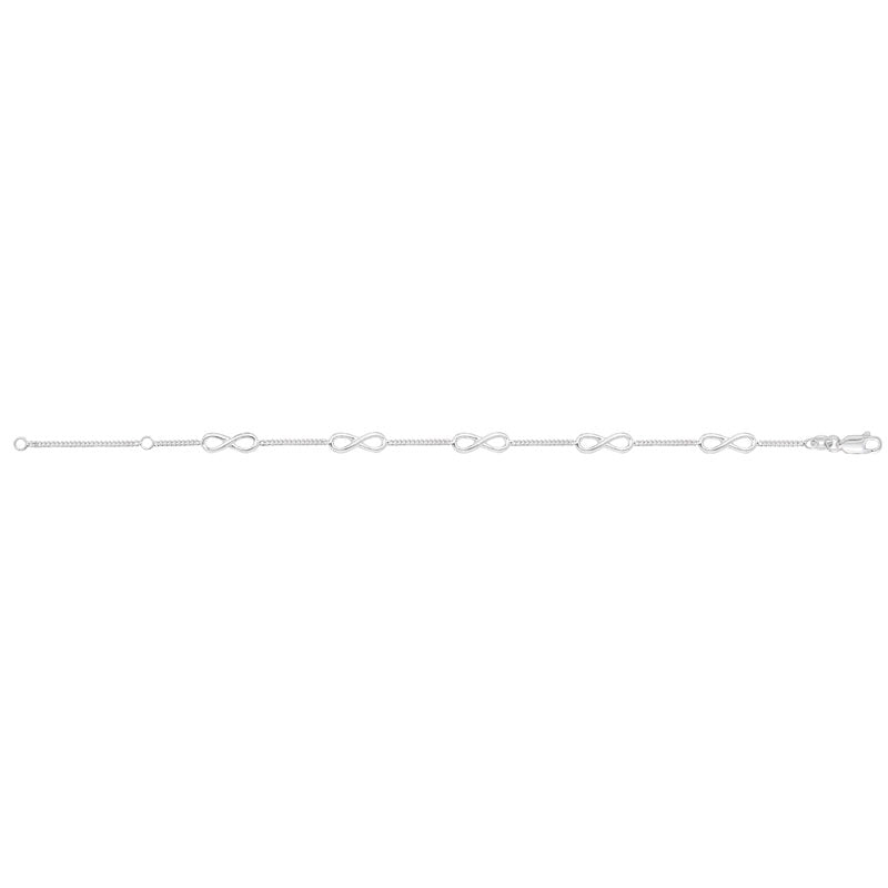 Sterling Silver Infinity Link Bracelet