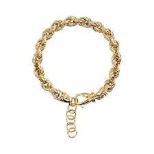 Bronzeallure Gold Plated Rope Bracelet