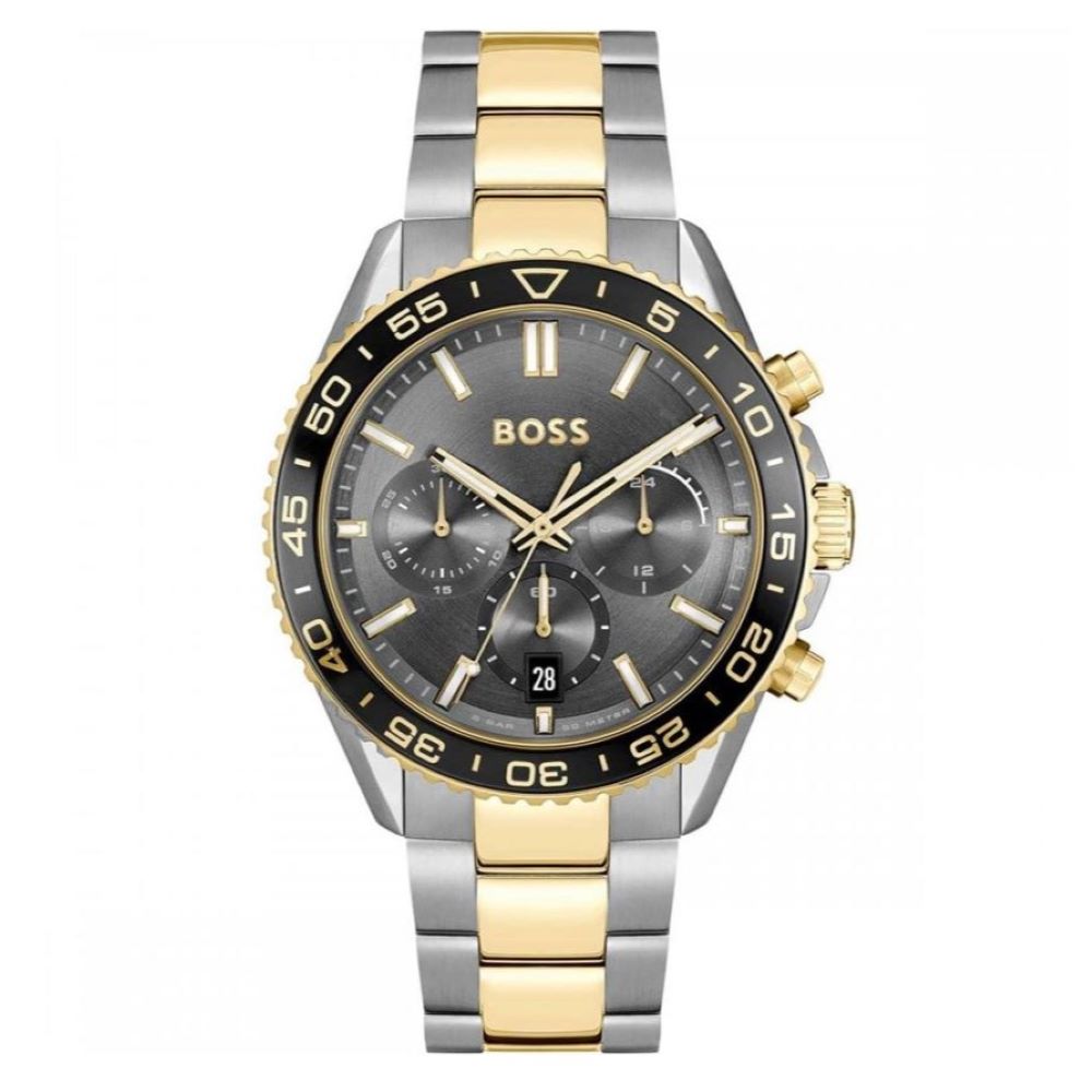 Gents Hugo Boss Runner Chronograph Grey/Black Dial Watch
