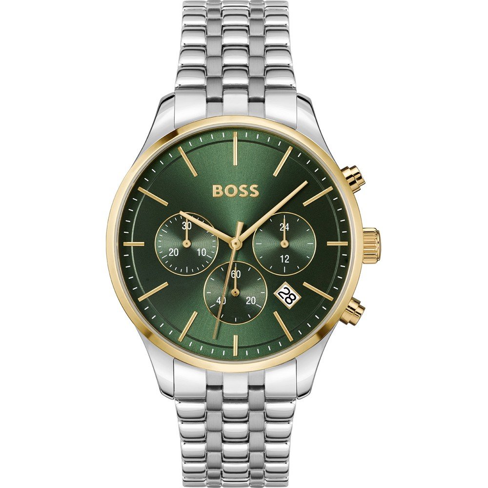 Gents Hugo Boss Avery Chronograph Green Dial Watch