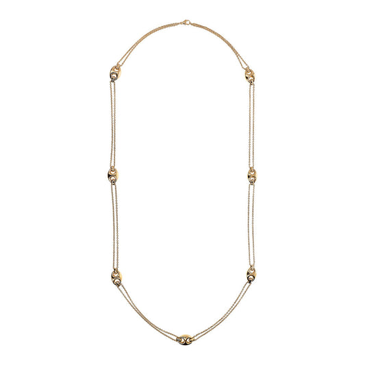 Bronzeallure Gold Plated Coffee Bean Necklet