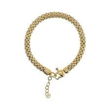Bronzeallure Gold Plated Popcorn Bracelet