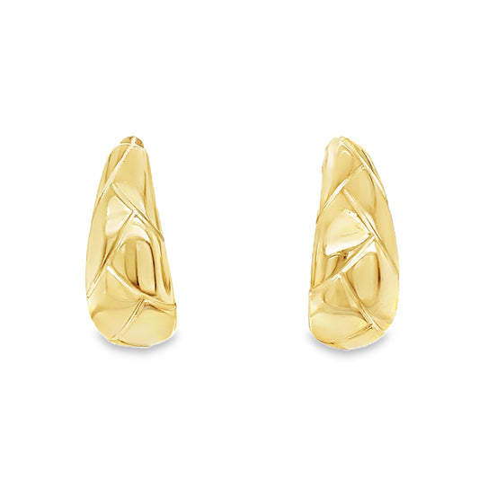 9ct Erg Tear Shape Drop Earrings