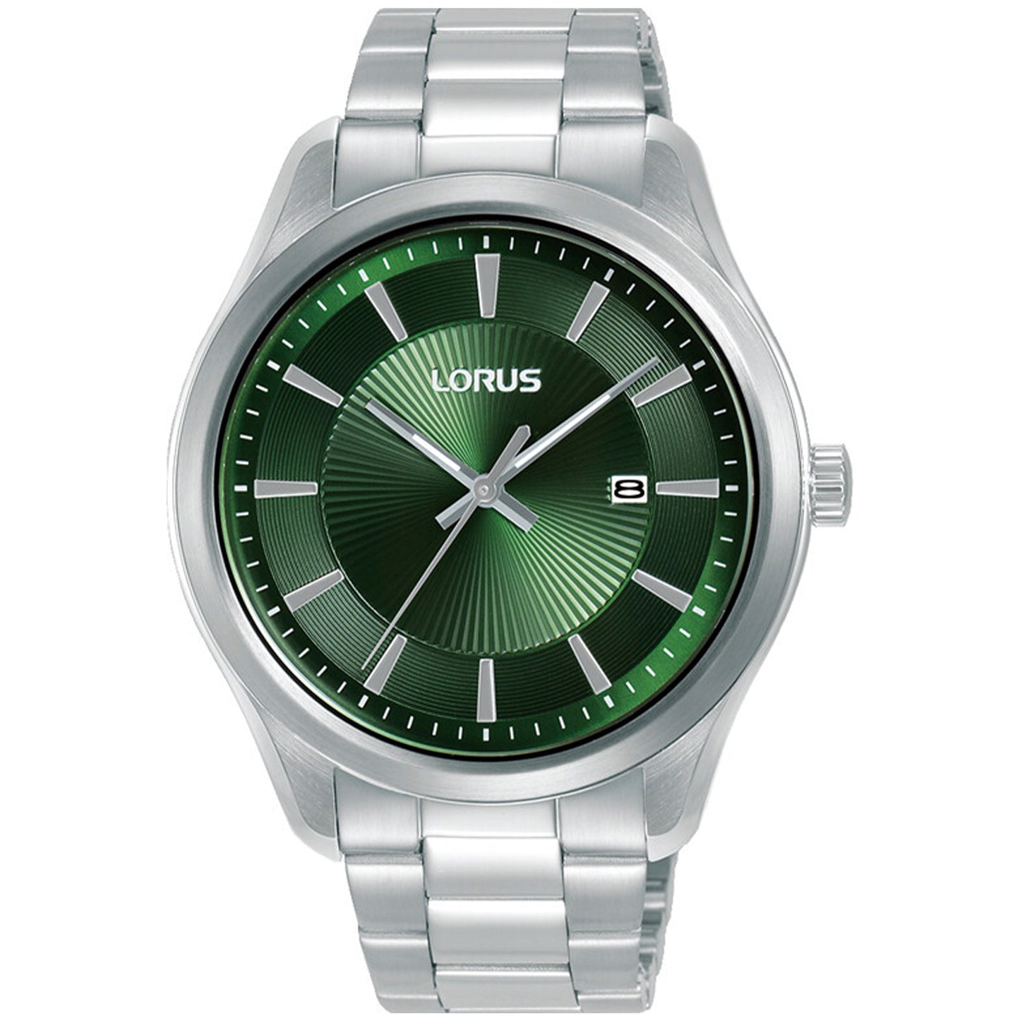 Gents Lorus Green Dial Baton Watch