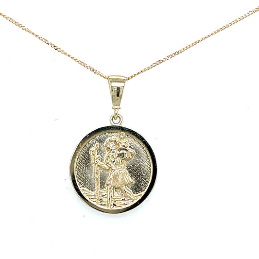 9ct Polished St. Christopher Medal