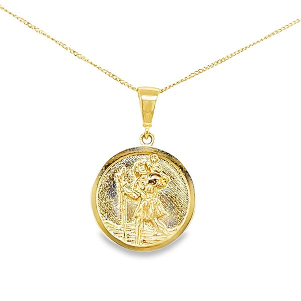 9ct Polished St. Christopher Medal