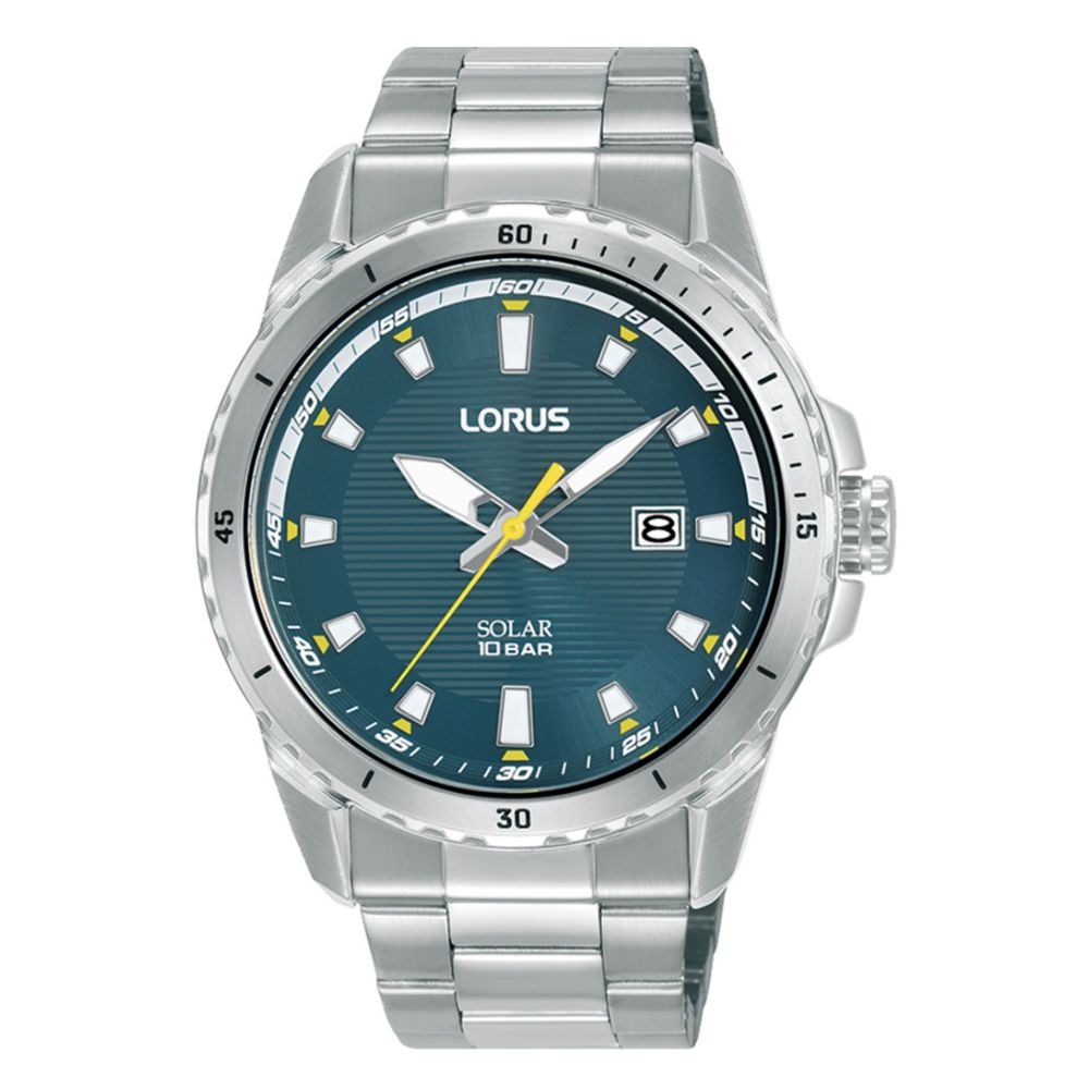 Gents Lorus Blue Dial Date Window Watch