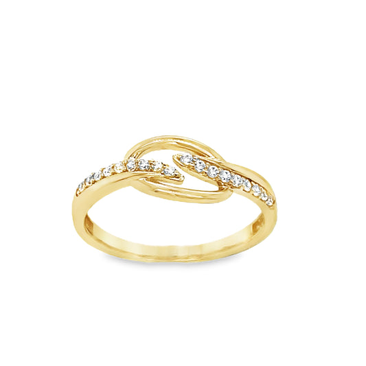 9ct Fancy Open Cubic Zirconia Ring