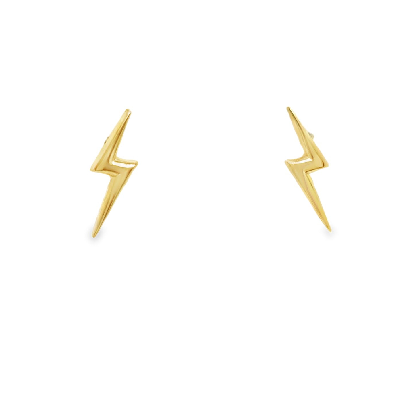 9ct Polished Lightening Bolt Earrings